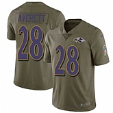 Nike Ravens 28 Anthony Averett Olive Salute To Service Limited Jersey Dzhi,baseball caps,new era cap wholesale,wholesale hats
